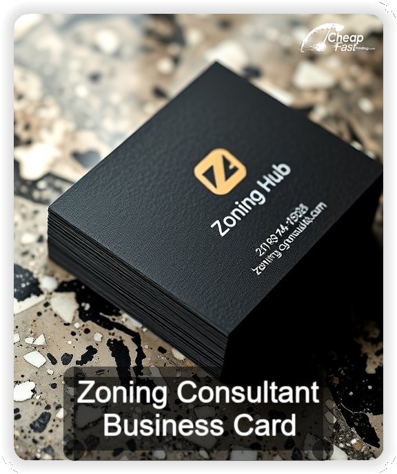 Zoning Consultant business card design sample