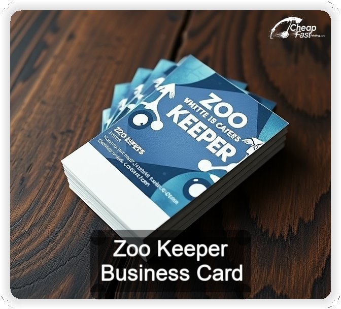 Zoo Keeper business card design sample