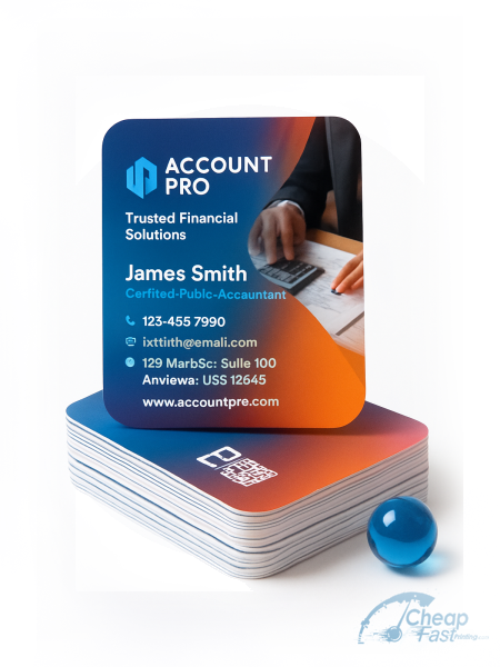 Accountant CPA card information example