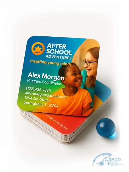 After school program coordinator card information example