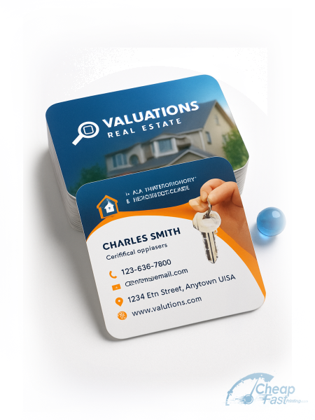 Appraiser real estate business card layout example