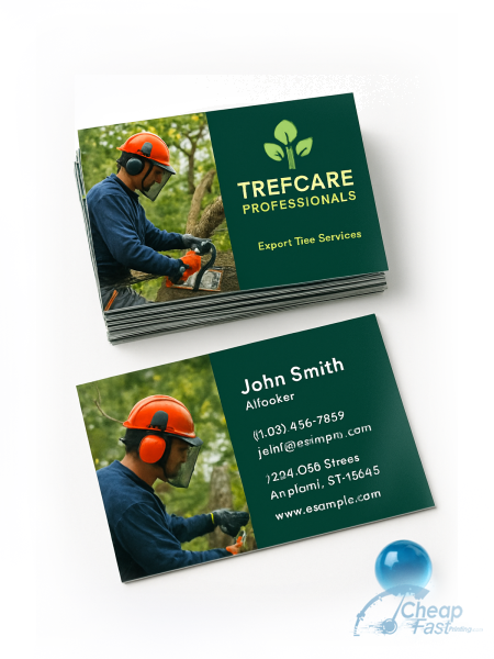 Arborist business card example