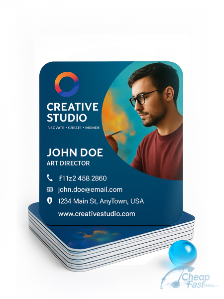 Art director business card layout example