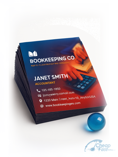 Bookkeeper business card example
