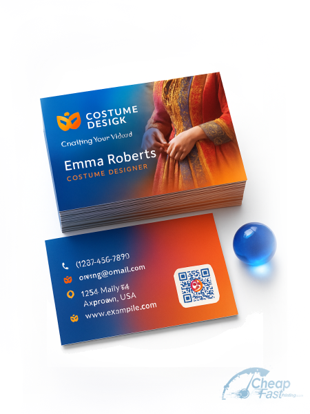 500 Low Priced Standard Rectangle 2x3.5 18pt Ultra Premium Smooth White Costume Designer Business Cards