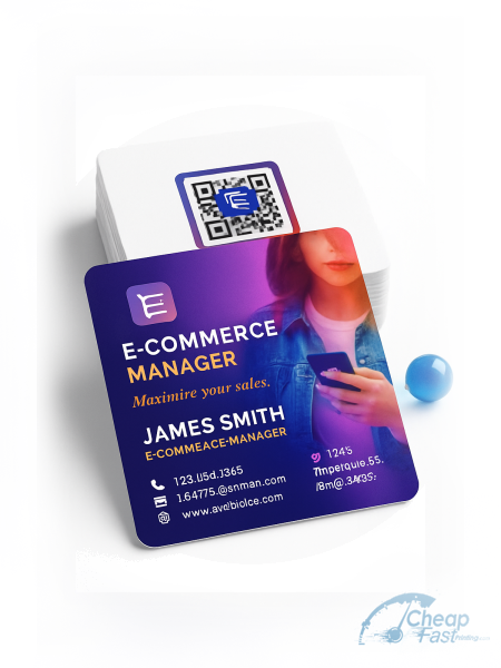 2500 Cut Rate Square 2x2 16pt Premium Matte E Commerce Manager Business Cards