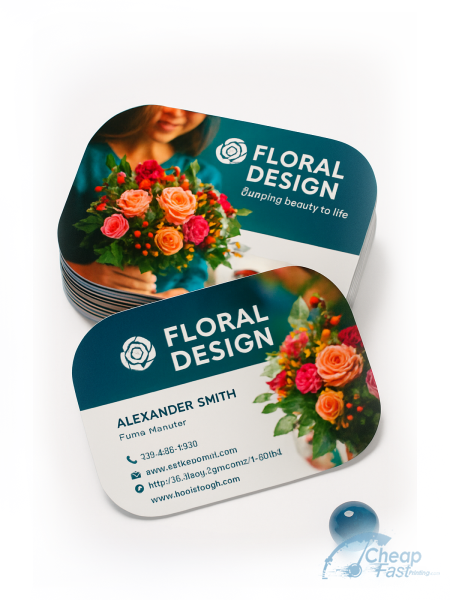 Floral designer card example