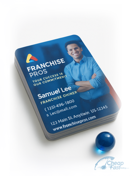 5000 Reduced Price Rounded Corners 3x3 18pt Ultra Premium Pearl Franchise Owner Business Cards
