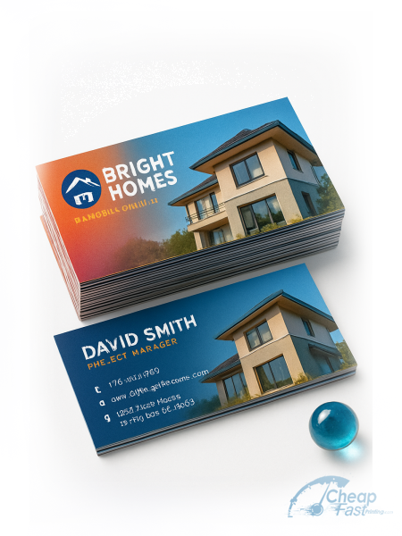 2500 Cut Rate Slim Rectangle 1.5x3.5 18pt Ultra Premium Pearl Housing Developer Business Cards