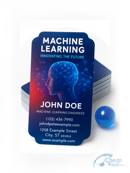 250 Speedy Die Cut 2x3.5 16pt Premium Glossy Machine Learning Engineer Business Cards