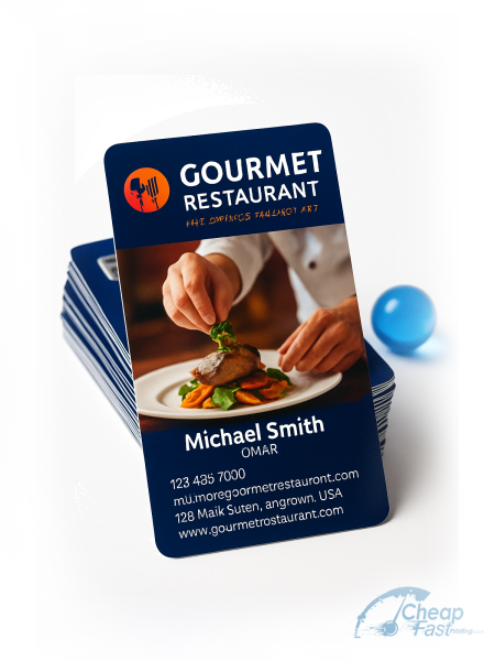 2500 Cut Rate Standard Rectangle 2x3.5 16pt Premium Glossy Restaurant Owner Business Cards