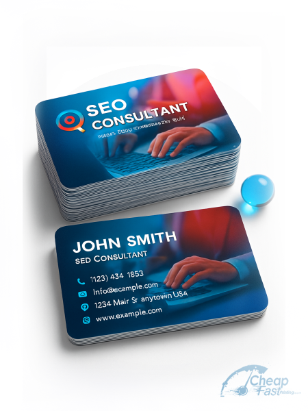 2500 Best Value Standard Rectangle 2x3.5 14pt Uncoated Seo Consultant Business Cards