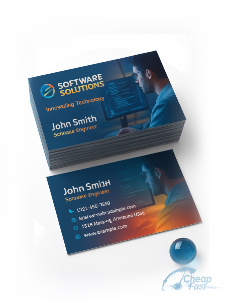 500 Fast Standard Rectangle 2x3.5 16pt Premium Matte Software Engineer Business Cards