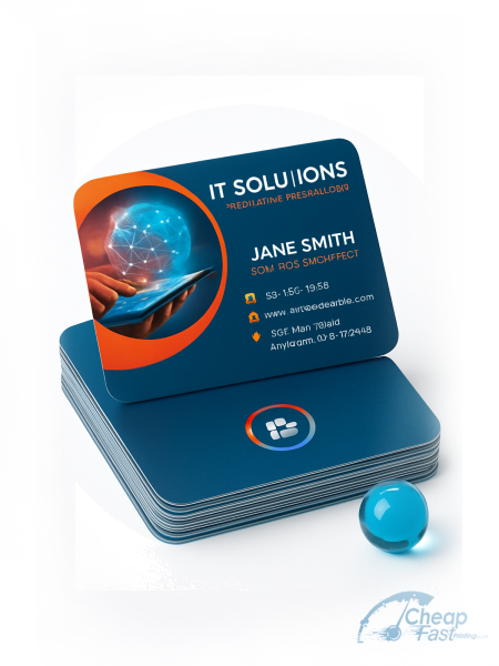 1000 Quick Rounded Corners 2x3.5 16pt Premium Glossy Solution Architect Business Cards