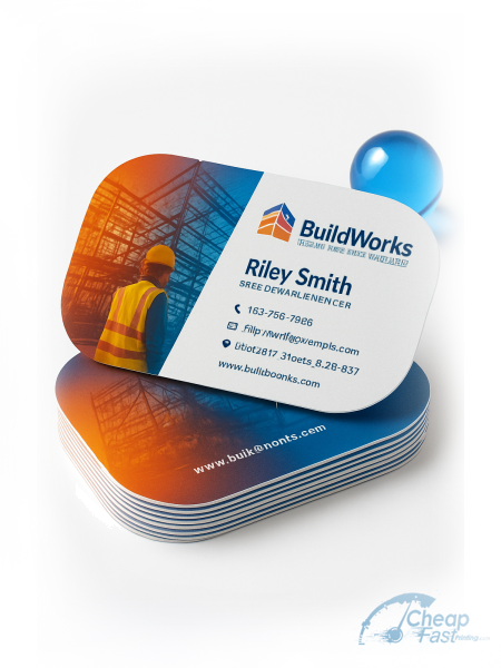 250 Speedy Half Circle 3.5x1.75 18pt Ultra Premium Pearl Structural Engineer Business Cards