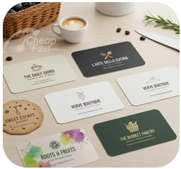 Restaurants Retail Shops Cafes Card Samples