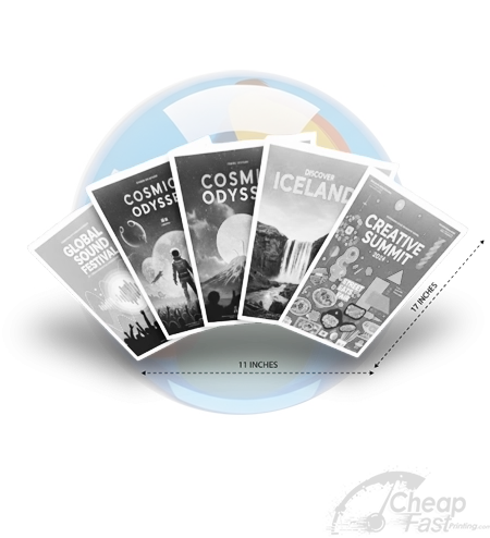 11x17 Tabloid Sized Black And White Copies Printing As Flyer