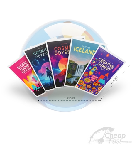 11x17 Tabloid Sized Full Color Copies Printing As Flyer