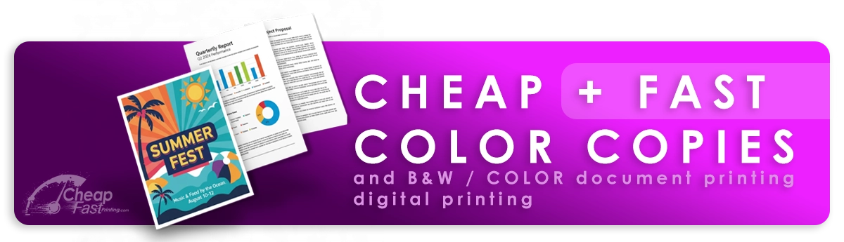 Cheap Color Copies and Document Printing Digital Banner