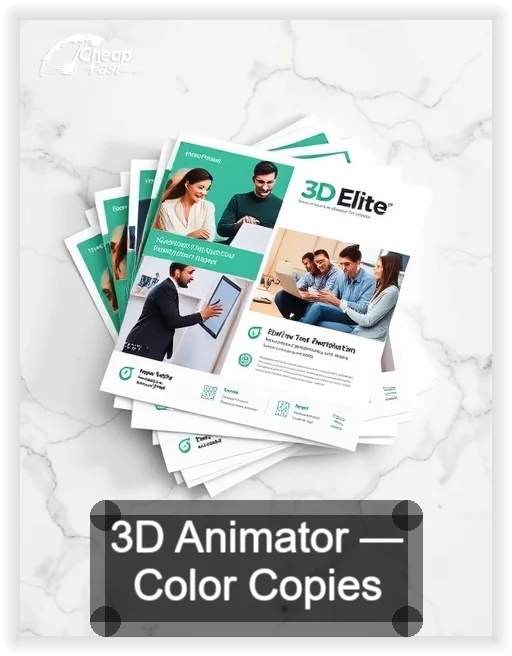 3d Animator business card design sample