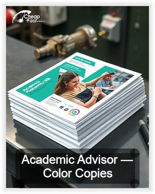 Academic Advisor business card design sample
