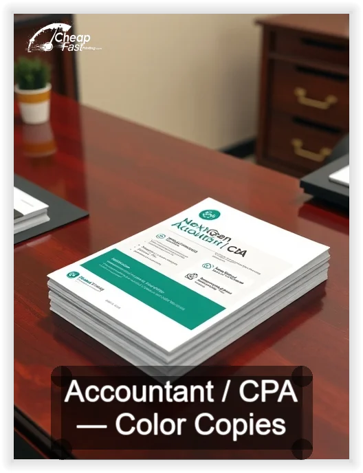 Accountant Cpa business card design sample