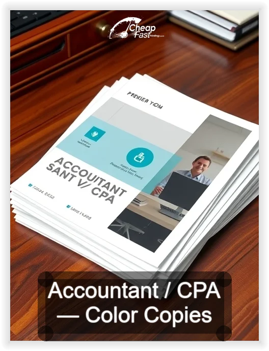 Accountant Cpa business card design sample