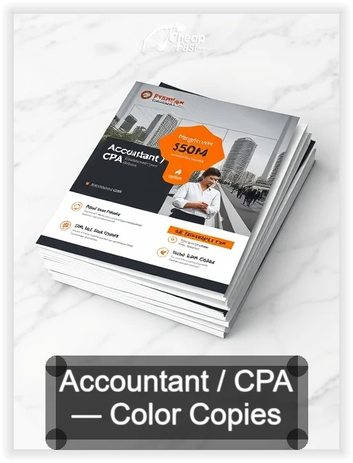 Accountant Cpa business card design sample