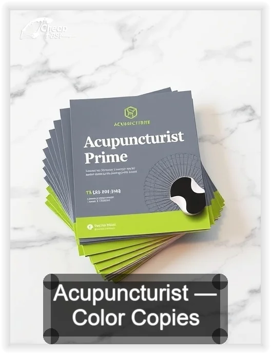 Acupuncturist business card design sample