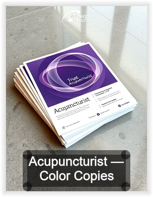 Acupuncturist business card design sample