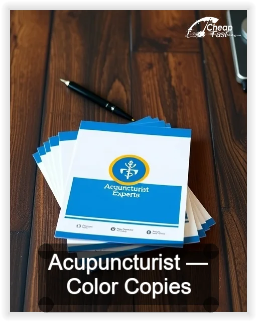 Acupuncturist business card design sample