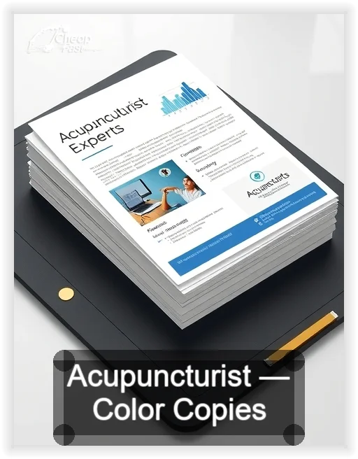 Acupuncturist business card design sample
