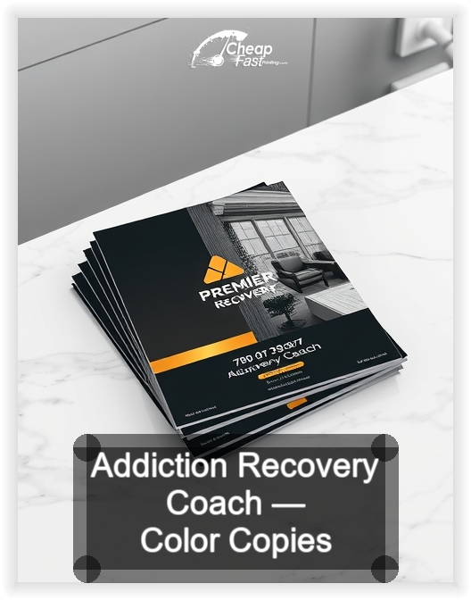 Addiction Recovery Coach business card design sample