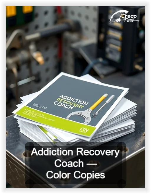 Addiction Recovery Coach business card design sample