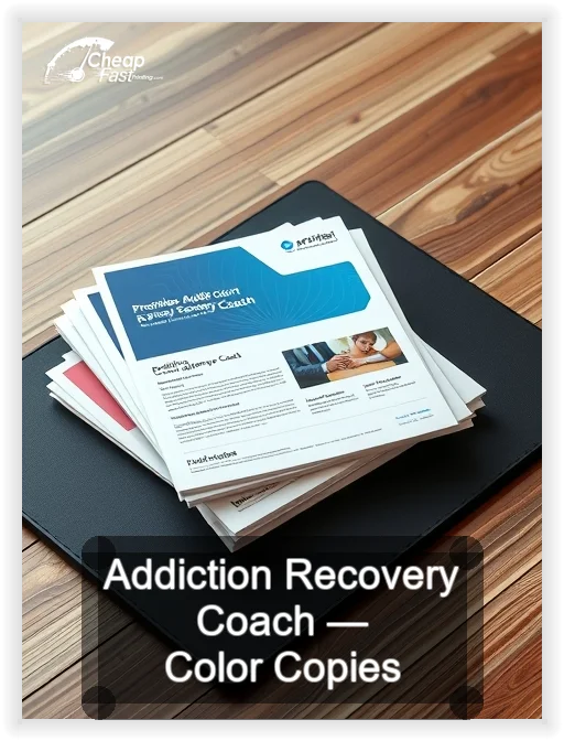 Addiction Recovery Coach business card design sample
