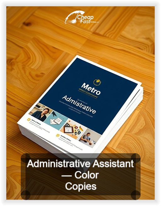 Administrative Assistant business card design sample