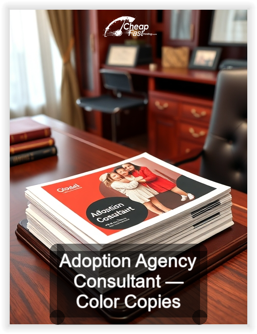 Adoption Agency Consultant business card design sample