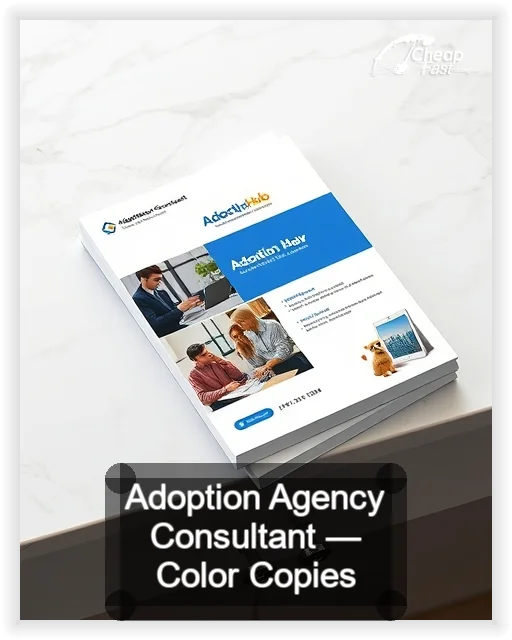 Adoption Agency Consultant business card design sample