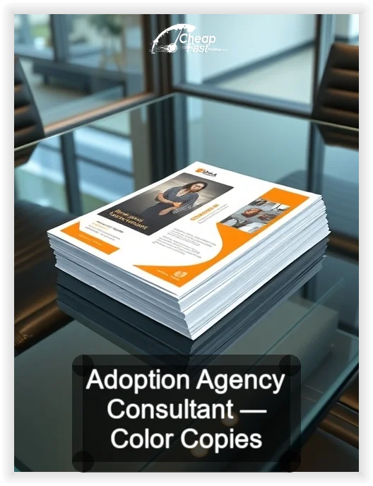 Adoption Agency Consultant business card design sample