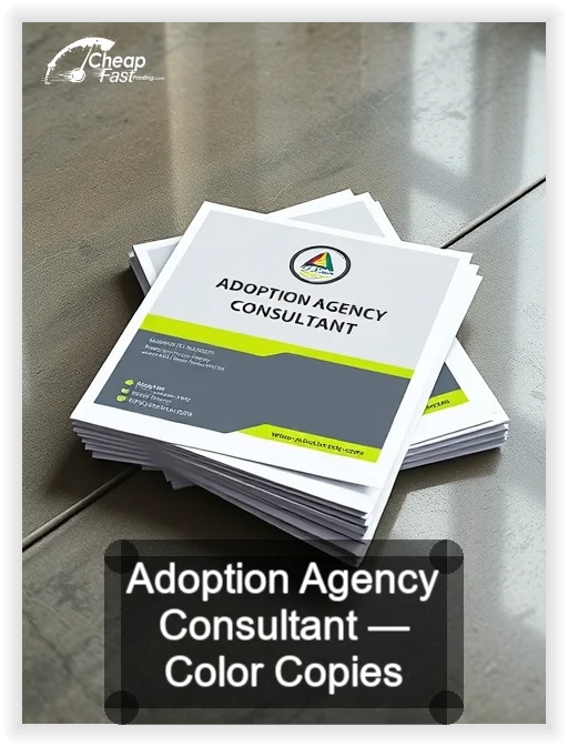 Adoption Agency Consultant business card design sample