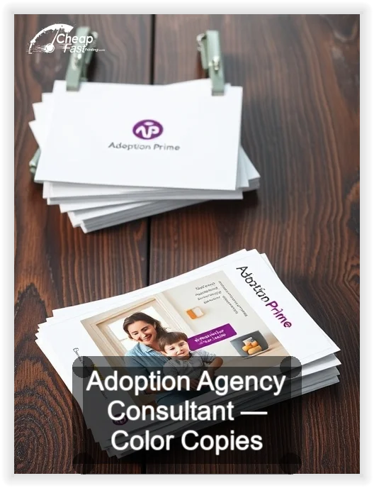 Adoption Agency Consultant business card design sample