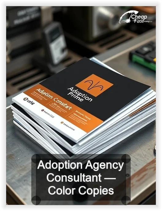 Adoption Agency Consultant business card design sample