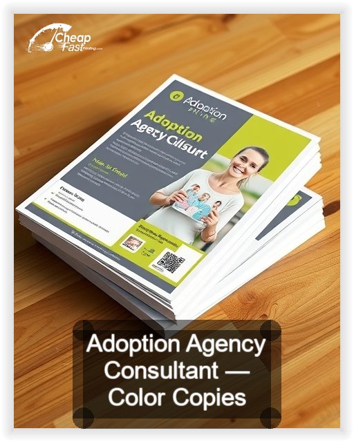 Adoption Agency Consultant business card design sample