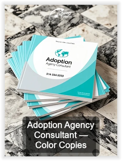 Adoption Agency Consultant business card design sample