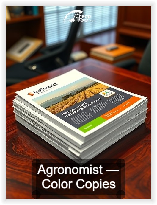 Agronomist business card design sample