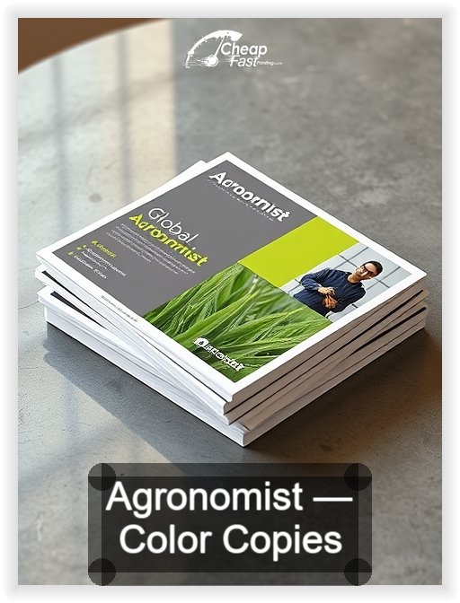 Agronomist business card design sample