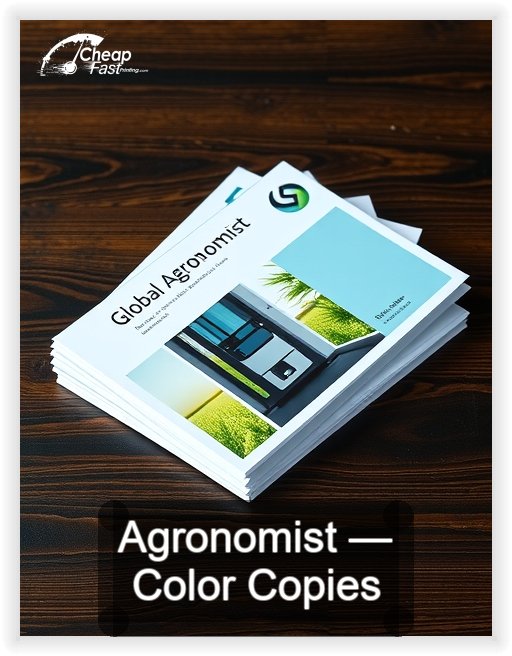 Agronomist business card design sample