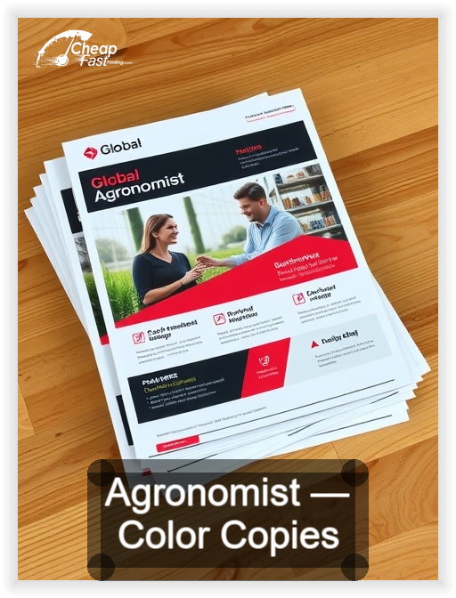 Agronomist business card design sample