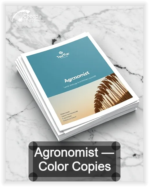 Agronomist business card design sample