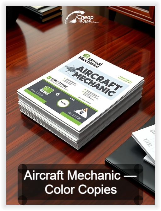 Aircraft Mechanic business card design sample